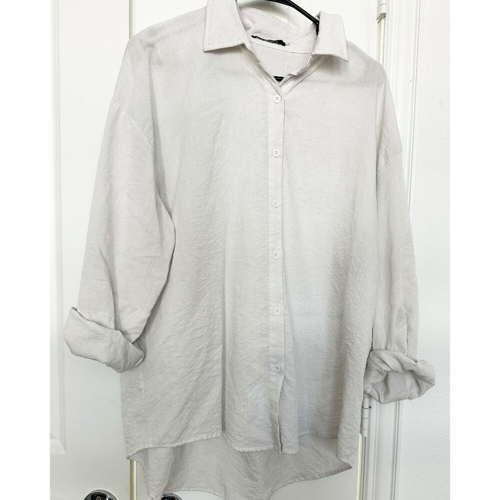 White Long Sleeved Blouse